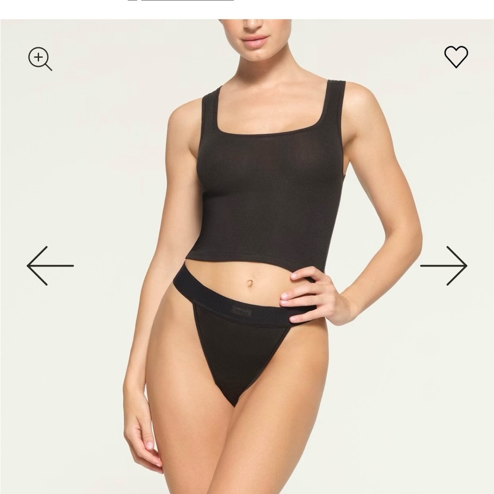 SKIMS Black Tank Top